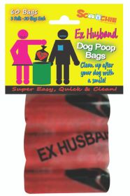 Scoochie EX HUSBAND  3 Pack Poop Bags in Bag and Header