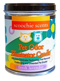 Scoochie Scents Fresh Lavender Pet Odor Eliminator Candle Tin