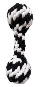 Small Super Scooch Braided Rope Squeaker Dumbbell 8 Inch