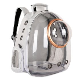 Pet Carrier Backpack, Space Capsule Bubble, Waterproof Outdoor Use (Color: Grey)