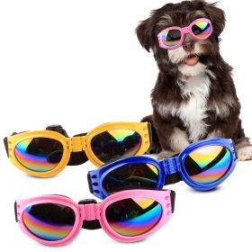 Pet Sunglasses For Dog & Cat; Foldable Dog Glasses For Outdoor; Cat Sunglasses; Pet Accessories (Color: White, size: one-size)