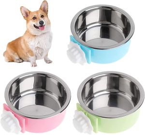 Removable Stainless Steel Hanging Crate Feeder (size: Pink)