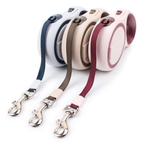 Retractable Dog Leash for Medium Large Dogs up to 110lbs; Heavy Duty No Tangle (Specification (L * W): 5m, colour: Coffee)