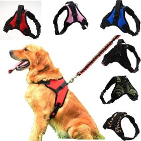 Dog Chest Harness Medium and Large Dog (Color: Multicolor, size: M for 13-20kg)