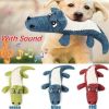 Dog Toys Animal Shape Plush Squeaky Chews Bite Resistant Cleaning Teeth