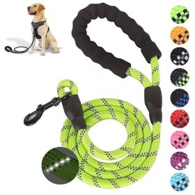 Pet Leash Reflective Strong Dog Leash (Color: Black)