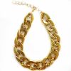 Dog Chain Collar big gold necklace