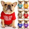 pet clothing round collar T-shirt Teddy than panda dog clothing