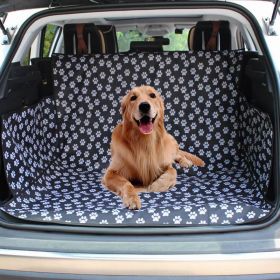 Pet Carriers Car Seat Cover Trunk Mat Cover Protector Carrying for pets (Color: Black)