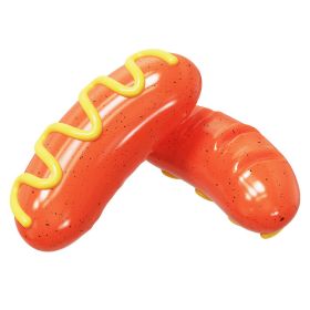 Sausage Dog Chew Toys, Toothbrush, Squeaky Fun for Small- Medium-Large Dogs (Color: 2 pieces)