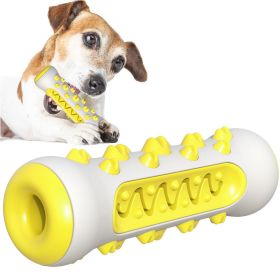 Dog Toothbrush Toys, Chew Cleaning Teeth (Color: Upgrade Yellow)