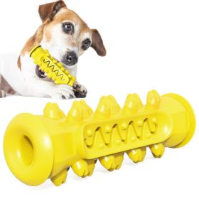 Dog Toothbrush Toys, Chew Cleaning Teeth (Color: Basic Yellow)