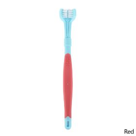 Three-Sided Pet Toothbrush, Toothbrush Cleaning Dog (Color: B04)