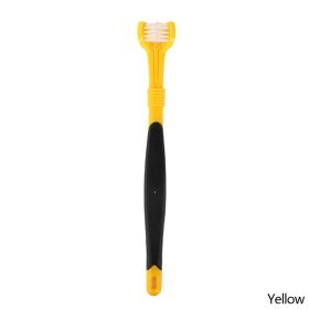 Three-Sided Pet Toothbrush, Toothbrush Cleaning Dog (Color: B05)