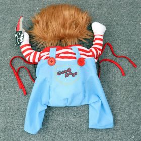 Pet Costumes & Dagger Toys for Medium & Large Dogs - Perfect for Christmas & Halloween! (Color: Red, size: S)