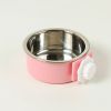 Removable Hanging Food Stainless Steel Water Bowl Cage Bowl