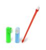 Two Headed Dog Toothbrush Set Canine Dental Hygiene Brush with 2 Finger Brushes