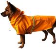 Waterproof Dog Raincoat Leisure Lightweight Reflective Rain Jacket with Hood