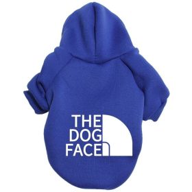 Warm Dog Hoodie Sweatshirts; Pet Clothes Dogs (Color: Blue, size: M)