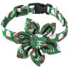 Sunflower Christmas Pet Collar, Bow Tie Collar with Adjustable Buckle