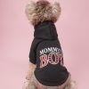 Hoodie for Small & Medium Dogs; "Mommy's Boy" Pattern Dog Hoodie