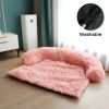 Pet Sofa; Warm Plush Pet Cushion for Indoor Dogs, Dog Blanket; Washable