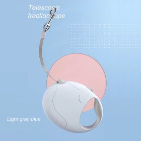 Pet High Premium Outing Traction Automatic Retractable Leash (Color: light blue, size: M)