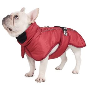 Dog Winter Fall Coat Wind-proof Reflective Anxiety Relief (Color: Red, size: XXL)