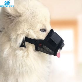 Breathable dog mouth cover; universal for big and small dogs; adjustable (colour: Orange [basic], size: XXL code)