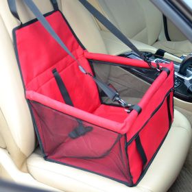 Travel Dog Car Seat Cover Folding Hammock Pet Carriers Bag Carrying (D1224: D1224RD)