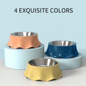 Dog Bowl for Food and Water, Stainless Steel Pet Feeding Bowl (Color: Blue)