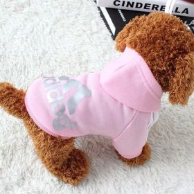 Two-Legged Cotton Warm Dog Hoodie (Color: Pink, size: 9XL)