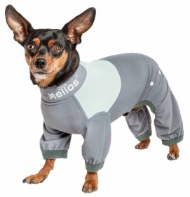 Dog Track Suit 'Tail Runner' Lightweight 4-Way-Stretch Breathable (Color: Grey, size: medium)