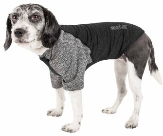 Active Pet 'Hybreed' 4-Way Stretch Two-Toned Performance Dog T-Shirt (Color: Black, size: medium)