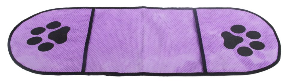 Hand Inserted Bathing and Grooming Quick-Drying Microfiber Pet Towel (Color: Purple)