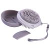 3-in-1 Travel Pocketed Dual Grooming Brush and Pet Comb