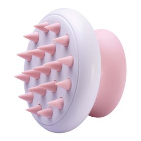 Handheld Bathing Brushing and Massaging Soft Flexible Grooming Pet Comb (Color: Pink)