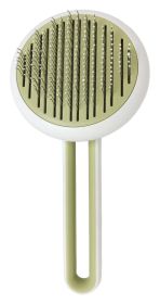 Modern Bristle Grooming Pet Deshedder Comb (Color: Green)