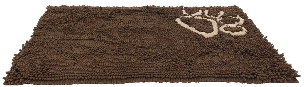 Dog Mat Fuzzy Quick Drying Machine Washable (Color: Dark Brown)