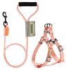 Durable Nylon Dog Harness and Leash Touch dog 'Macaron' 2-in-1