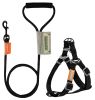 Durable Nylon Dog Harness and Leash Touch dog 'Macaron' 2-in-1