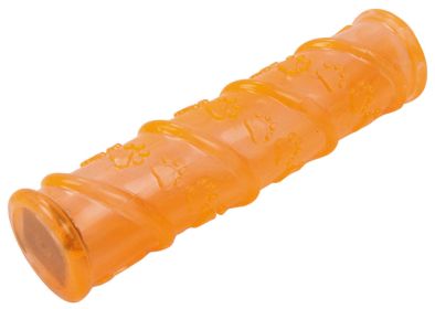 Glow-Stick, TPR and LED Lighting Squeak and Chew Dog Toy (Color: Orange)