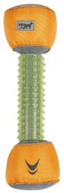 Durable Nylon and Rubber Floating Dental Fetch Dog Toy (Color: Green / Orange)