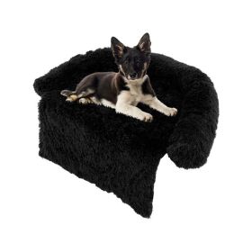 Plush Calming Dog Couch Bed (Color: Style B, size: M)