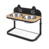 Raised Dog Feeding Station Elevated Pet Feeder