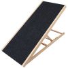 Foldable Wooden Dog Ramp for High Beds Non-Slip Heights Adjustable Ramp