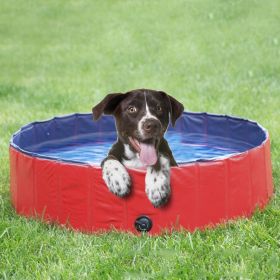 Dog Pool, Foldable Pool, Dog Bath, Non-Toxic Kid's Rigid Pool (size: 120*30)