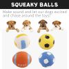 Natural Latex Rubber Dog Balls; Squeaky Dog Toys