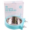 Stainless steel pet bowl hanging bowl tableware overturn proof dog bowl dog bowl