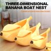 Cute Banana dog Bed Warm Comfortable Nest Tent House